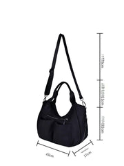 Large capacity nylon shoulder bag R31005