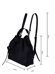 Nylon multi-pocket handbag backpack R31038