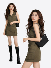 Large capacity nylon shoulder bag R31027