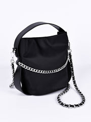 9 Nylon zipper shoulder bag R31025