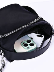 9 Nylon zipper shoulder bag R31025