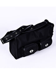 Nylon multi-pocket shoulder bag R31035
