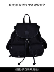 Nylon multi-pocket commuter backpack R31039