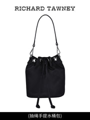 Nylon bag, black shoulder bag R31020